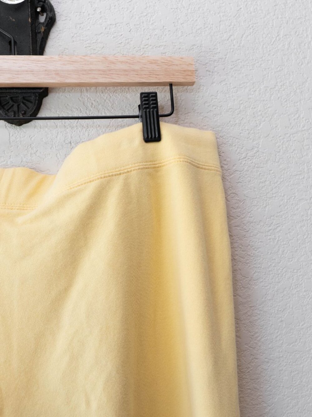 Bold Spirit Womens XL Yellow Cropped Pants Wide Leg White Stripe Casual Lounge - Picture 10 of 12